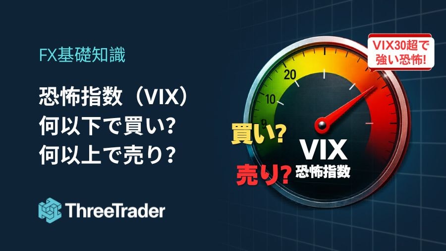 恐怖指数（VIX）は何以下で買い？何以上で売り？目安と使い方をわかりやすく解説