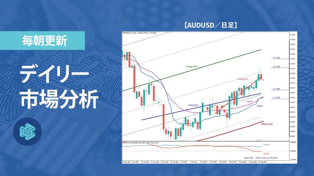 AUD/USD、米金利上昇で反落 上昇基調維持が焦点